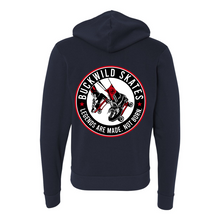 Load image into Gallery viewer, BuckWild Full-Zip Hooded Sweatshirt (Red Logo)