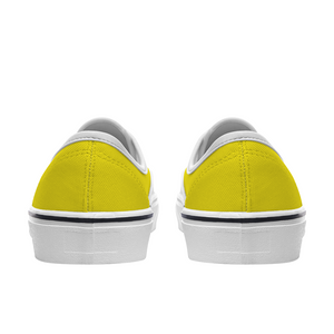 BuckWild Unisex Yellow Low Top Sneakers