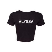 Load image into Gallery viewer, BuckWild Women&#39;s Crop Tee (Alyssa)
