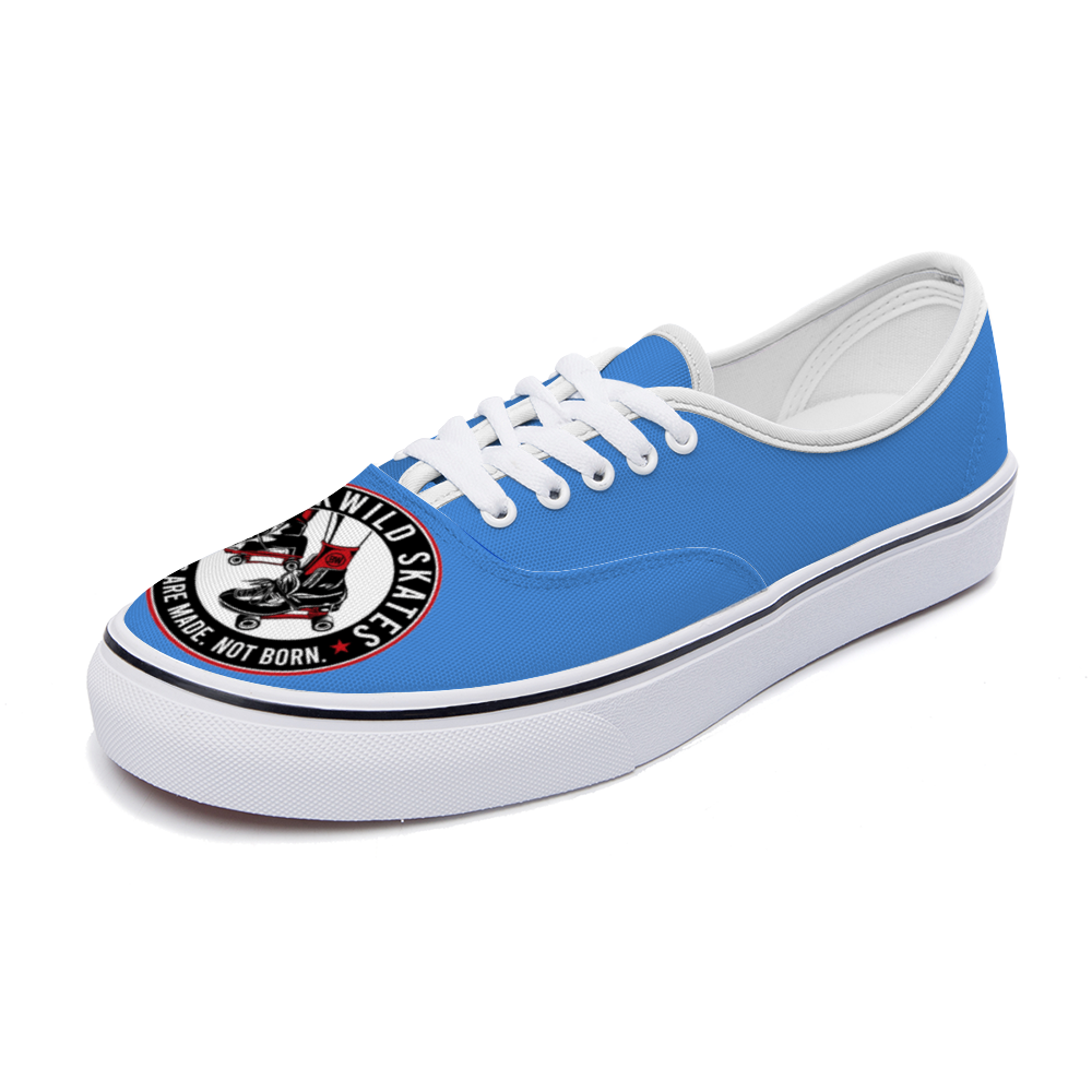 BuckWild Unisex Blue Low Top Sneakers