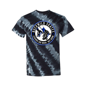 BuckWild Dyenomite Tie Dye T-Shirt (Blue Logo)