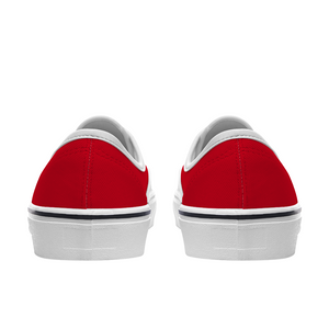 BuckWild Unisex Blue/Red Low Top Sneakers