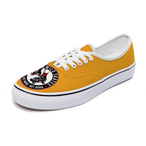BuckWild Unisex Orange Low Top Sneakers