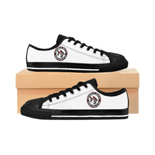 Load image into Gallery viewer, BuckWild Black/White/Red Low Top Sneakers
