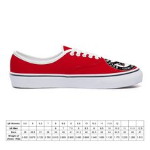 Load image into Gallery viewer, BuckWild Unisex Red Low Top Sneakers

