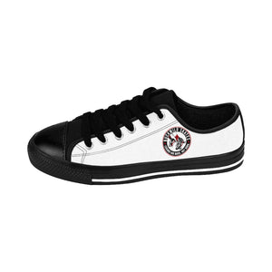 BuckWild Black/White/Red Low Top Sneakers