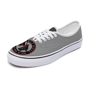 BuckWild Unisex Grey Low Top Sneakers