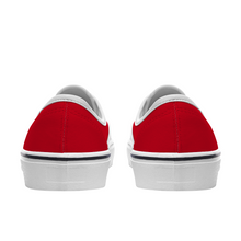 Load image into Gallery viewer, BuckWild Unisex Red Low Top Sneakers
