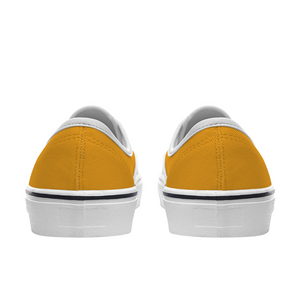 BuckWild Unisex Orange Low Top Sneakers