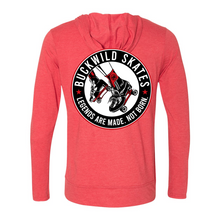 Load image into Gallery viewer, BuckWild Skates Hooded Full-Zip T-Shirt
