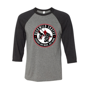 BuckWild 3/4 Sleeve T-Shirt (Tagline on Back)