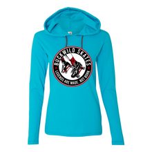 Load image into Gallery viewer, BuckWild Skates Women&#39;s Hooded T-Shirt
