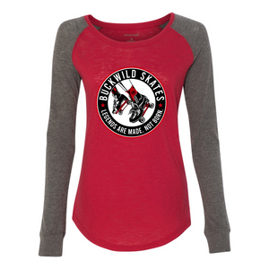 BuckWild Skates Women's Patch Slub T-Shirt