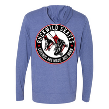 Load image into Gallery viewer, BuckWild Skates Hooded Full-Zip T-Shirt
