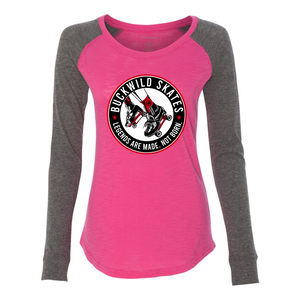 BuckWild Skates Women's Patch Slub T-Shirt